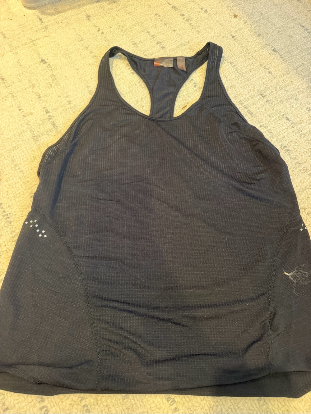 Zella Black Racerback Mesh Athletic Tank